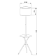 Торшер Arte Lamp Combo A2070PN-1BK