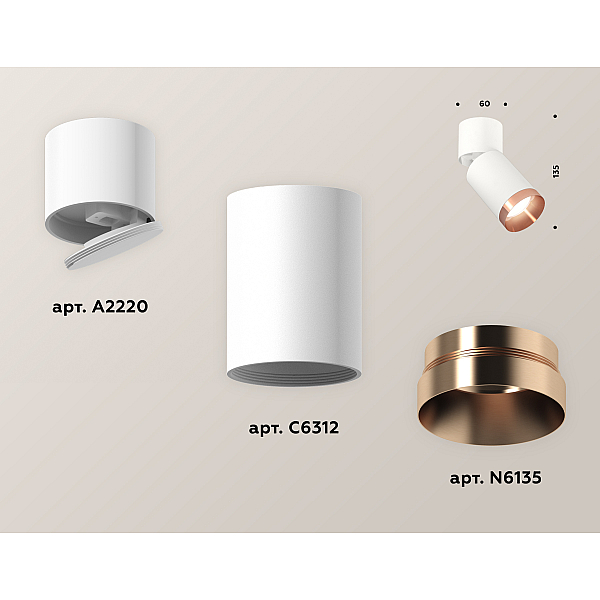 Спот Ambrella Light Techno Spot XM6312045 (A2220, C6312, N6135)