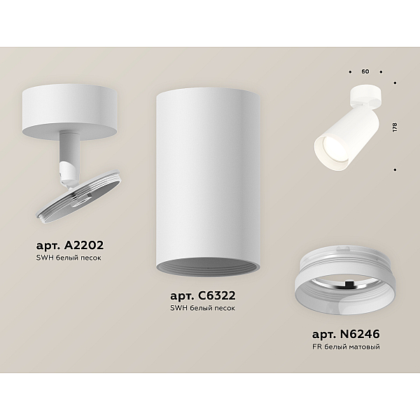Спот Ambrella Light Techno Spot XM6322010 (A2202, C6322, N6246)