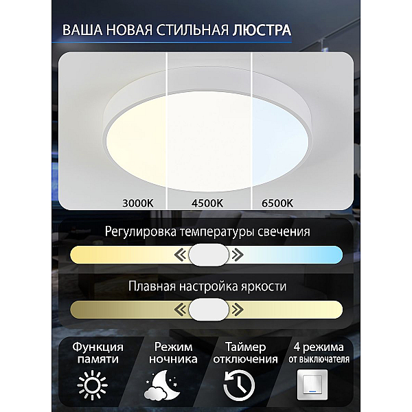 Потолочный светодиодный светильник Natali Kovaltseva LED LAMPS 81112/5C