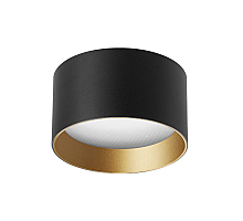 Накладной светильник Arlight SP-BISCOTTO-R140-15W Warm3300-MIX (BK-GD, 80 deg, 230V) 055027