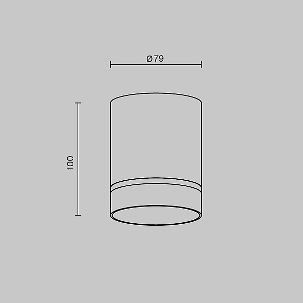 Потолочный светодиодный светильник Maytoni Technical Orlo C085CL-9W3K-B