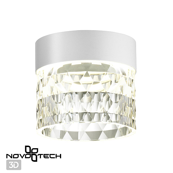Потолочный светодиодный светильник Novotech Over Aura 358997