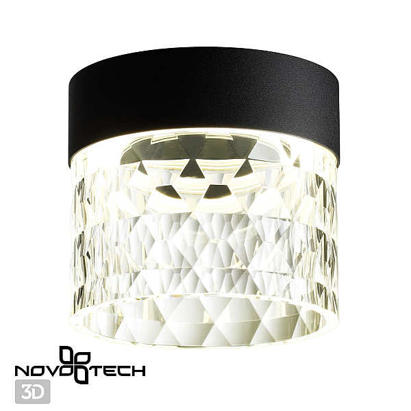 Потолочный светодиодный светильник Novotech Over Aura 358998
