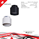 Потолочный светильник Reluce 53006-9.5-001IL GX53+LED3W BK
