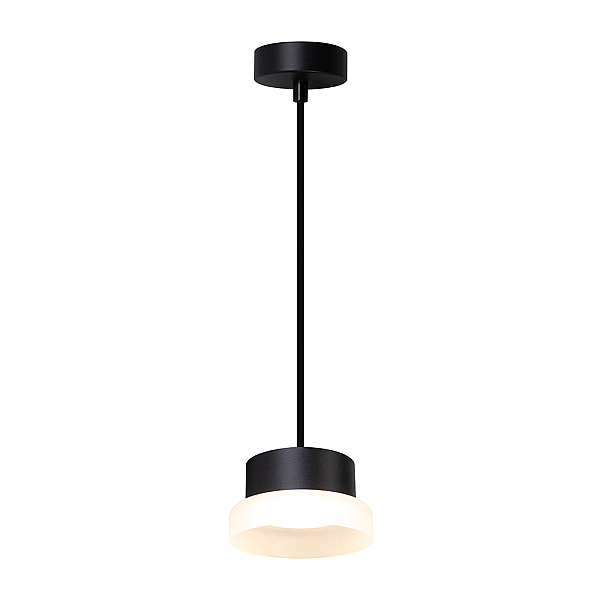Светильник потолочный Feron Barrel HL4608 OPAL levitation 12W, 230V, GX53, черный, на подвесе 1,7 м