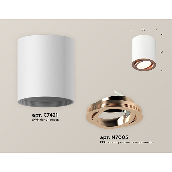 Потолочный светильник Ambrella Light Techno Spot XS7421004 (C7421, N7005)