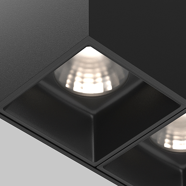 Потолочный светодиодный светильник Maytoni Technical Alfa Led C065CL-02-L12W4K-B