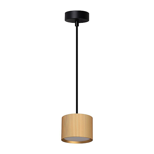 Светильник потолочный Feron Barrel HL4588 ARIA  levitation 12W, 230V, GX53, золото + черный, на подвесе 1,7 м