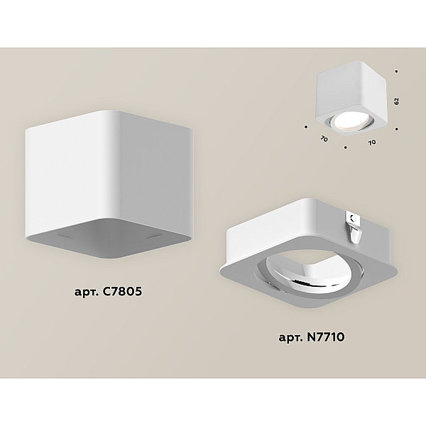 Потолочный светильник Ambrella Light Techno Spot XS7805010 (C7805, N7710)