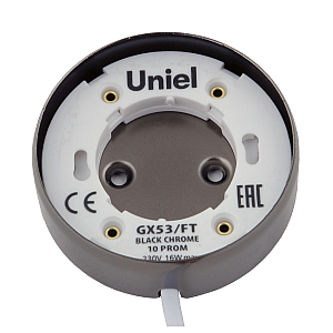 Накладной светильник Uniel GX53/FT BLACK CHROME 10 PROM UL-00003735