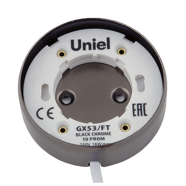 Накладной светильник Uniel GX53/FT BLACK CHROME 10 PROM UL-00003735