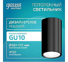 Накладной светильник Gauss Basic HD061