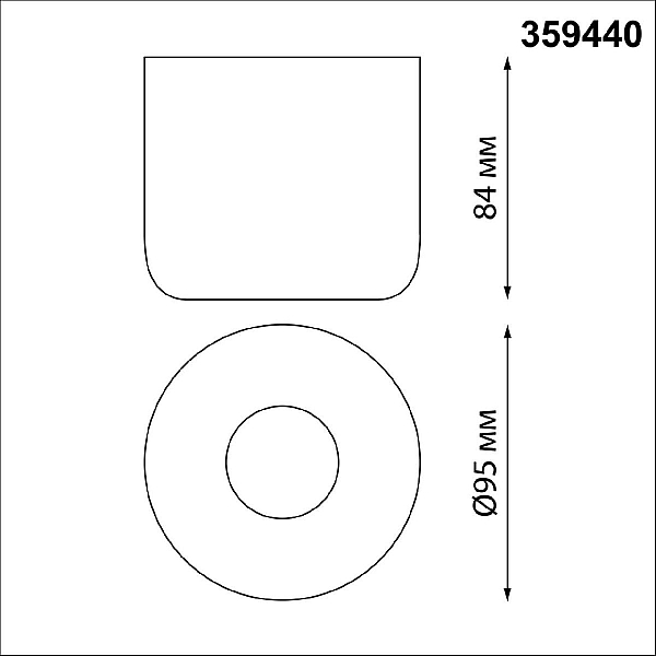 Потолочный светодиодный светильник Novotech Over Lisse 359440