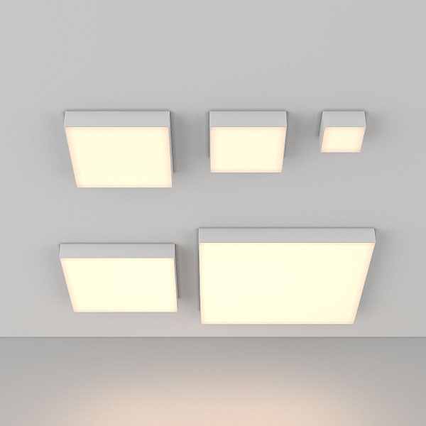 Потолочный светодиодный светильник Maytoni Technical Zon C032CL-12W3K-SQ-W