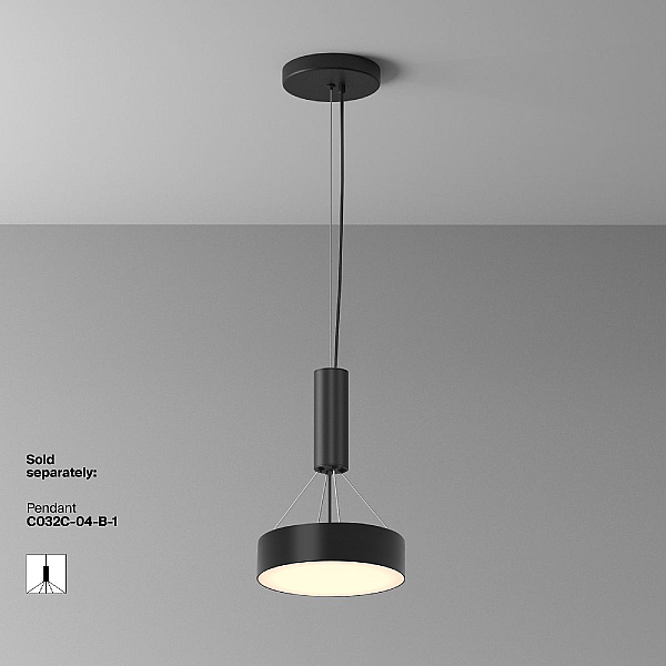 Потолочный светодиодный светильник Maytoni Technical Zon C032CL-24W3K-RD-B