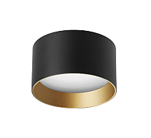Накладной светильник Arlight SP-BISCOTTO-R120-12W Warm3300-MIX (BK-GD, 80 deg, 230V) 055026