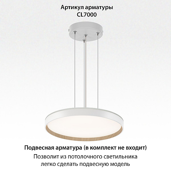 Потолочный светодиодный светильник Citilux Etalon CL750400R