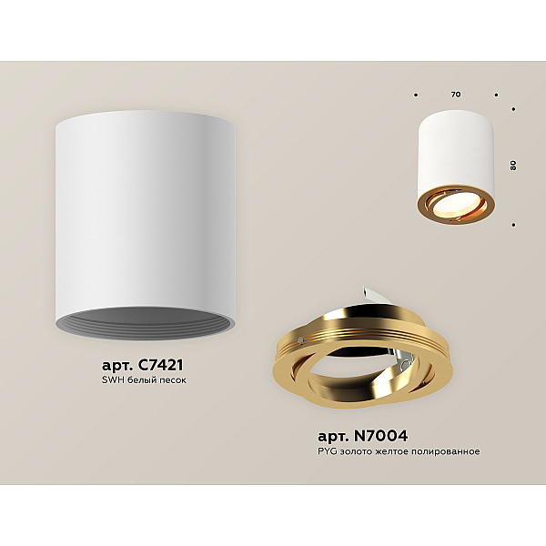 Потолочный светильник Ambrella Light Techno Spot XS7421003 (C7421, N7004)
