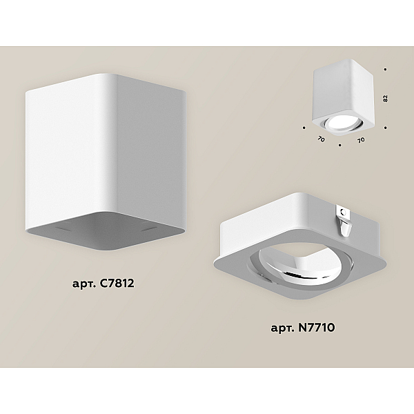 Потолочный светильник Ambrella Light Techno Spot XS7812010 (C7812, N7710)