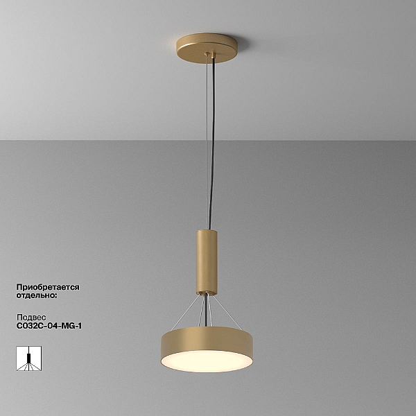 Потолочный светодиодный светильник Maytoni Technical Zon C032CL-24W3K-RD-MG