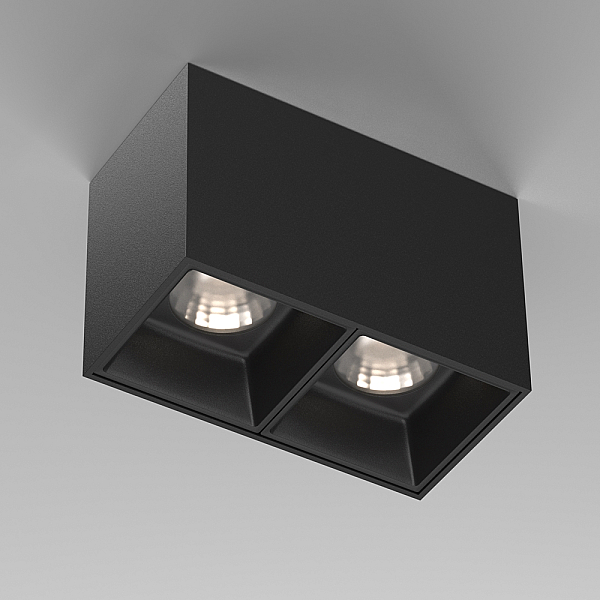 Потолочный светодиодный светильник Maytoni Technical Alfa Led C065CL-02-L12W4K-B