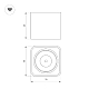 Потолочный светодиодный светильник Arlight SP-Dice-S78x78-10W Day4000 046634