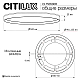Потолочный светодиодный светильник Citilux Etalon CL750500R