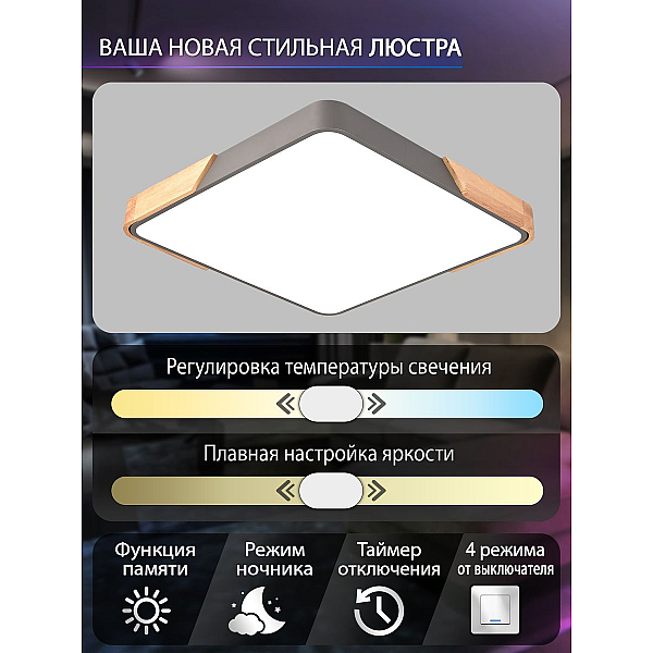 Потолочный светодиодный светильник Natali Kovaltseva LED LAMPS 81413