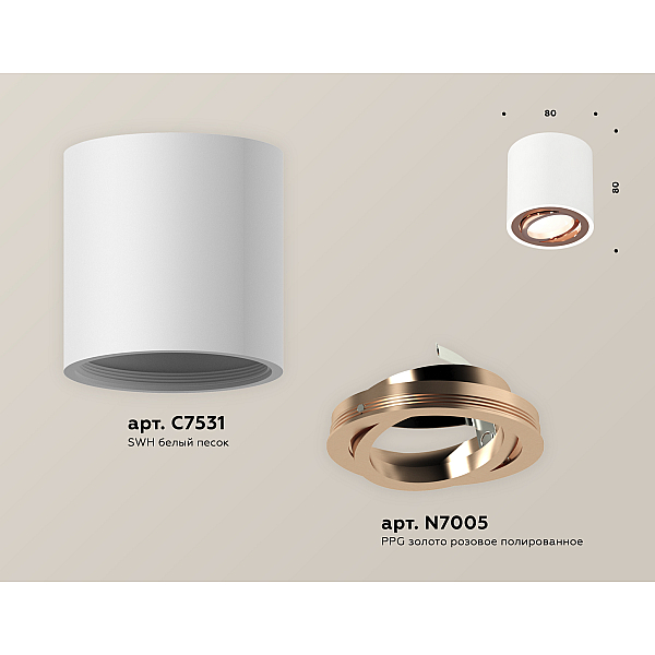 Потолочный светильник Ambrella Light Techno Spot XS7531005 (C7531, N7005)