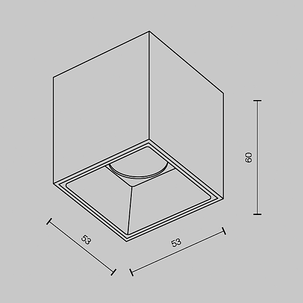 Потолочный светильник Technical C064CL-5W2.7K-SQ-WB