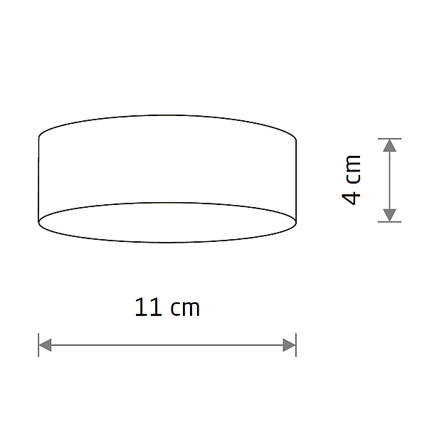 Потолочный cветильник Nowodvorski Lid Round Led Black 10406