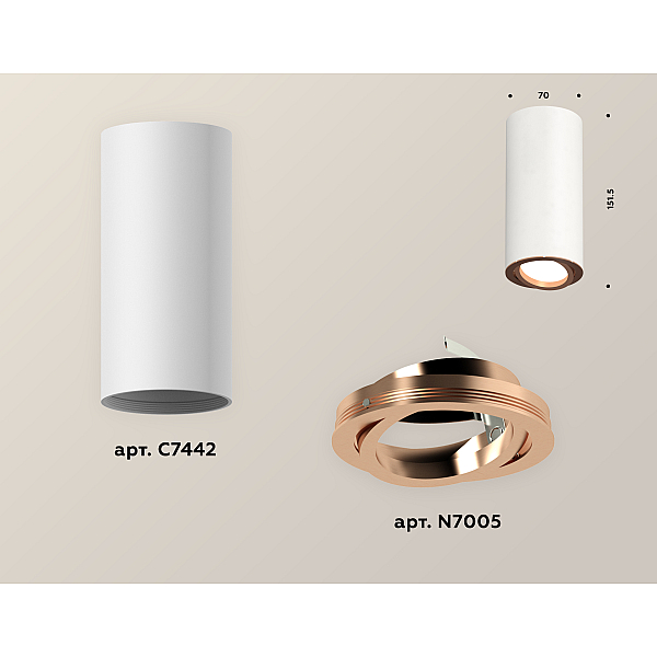Накладной поворотный светильник Ambrella Light Techno XS7442005 (C7442, N7005)