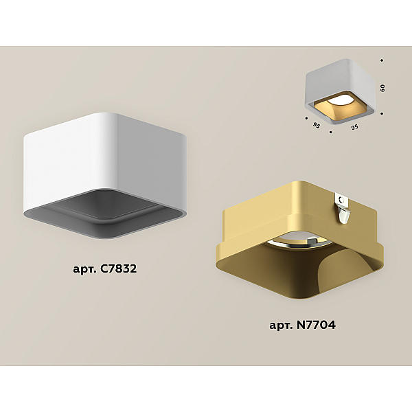 Накладной светильник Ambrella Light Techno XS7832004 (C7832, N7704)