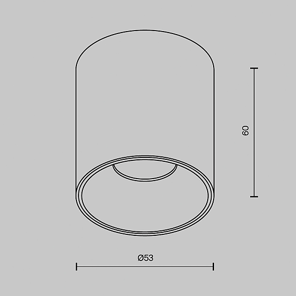 Потолочный светильник Technical C064CL-5W4K-RD-B