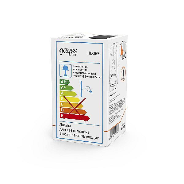 Накладной светильник Gauss Basic HD063