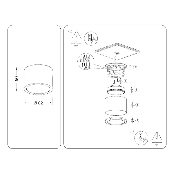Потолочный светильник Ambrella light Techno Spot IP Protect TN6550