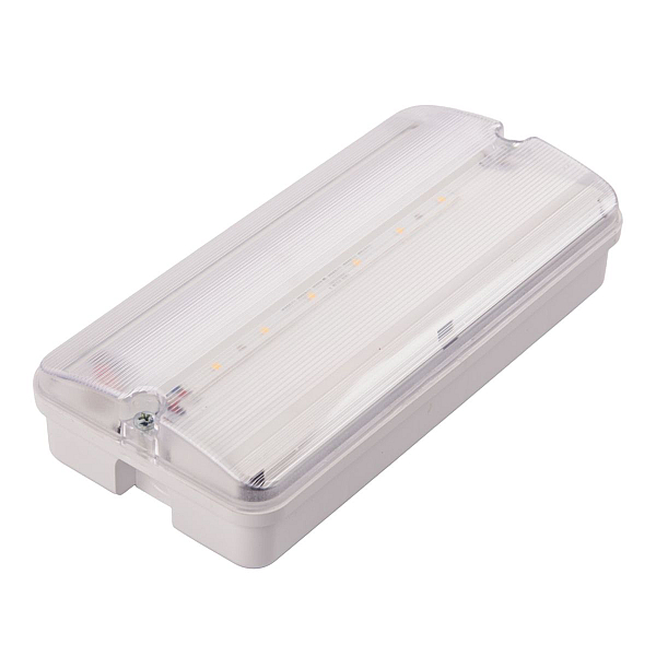 Светильник пылевлагозащищенный Uniel ULW-K25B 6W/4000K/EMG IP65 WHITE UL-00013352