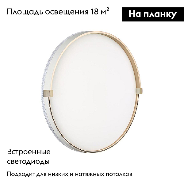 Настенно-потолочный светодиодный светильник Sonex Pale Olidi White 7646/DL