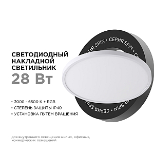 Настенно-потолочный светильник Apeyron Spin 18-140