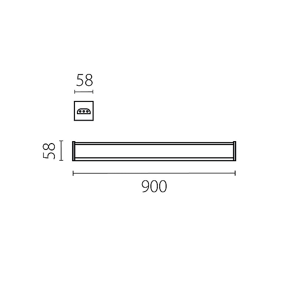 Светильник линейный 36W Trito Lightstar 456367