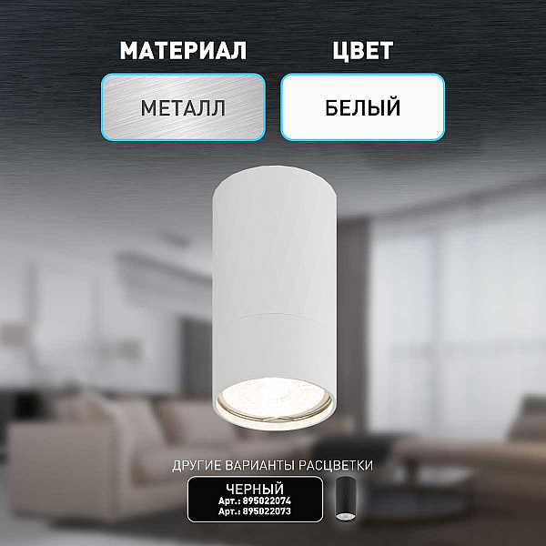 Настенно-потолочный светильник ЭРА OL31 WH Б0056375