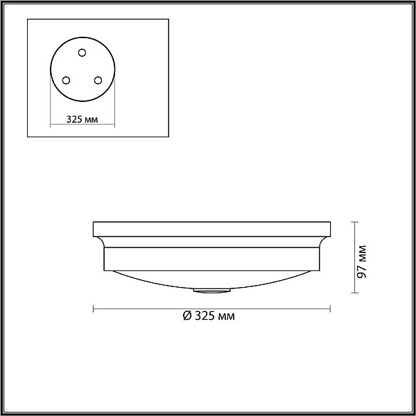 Настенно-потолочный светильник Odeon Light Walli Marsei 4824/3C