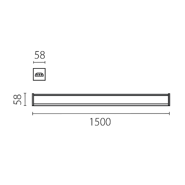 Светильник линейный 60W Trito Lightstar 456607