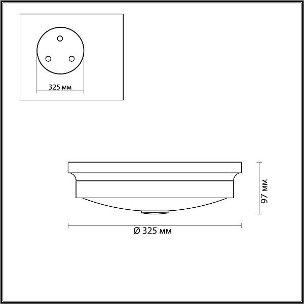 Настенно-потолочный светильник Odeon Light Walli Marsei 4824/3C