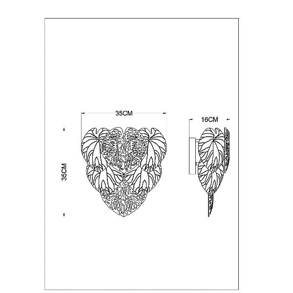 Настенный светильник Arte Lamp Kapri A4078AP-2GO