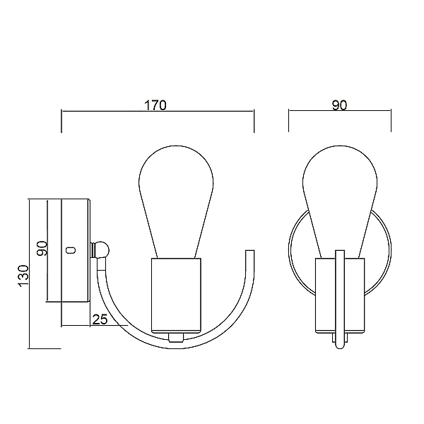 Бра Vele Luce Crea VL6522W01