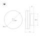 Настенный светильник Arlight SP-MENTA-WALL-R165-12W Warm2700 (BK, 130 deg, 230V) (IP20, Мрамор) 061700