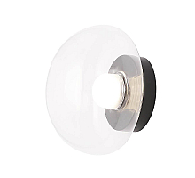 Настенный светильник Crystal Lux BOSQUE AP1 BLACK/TRANSPARENT