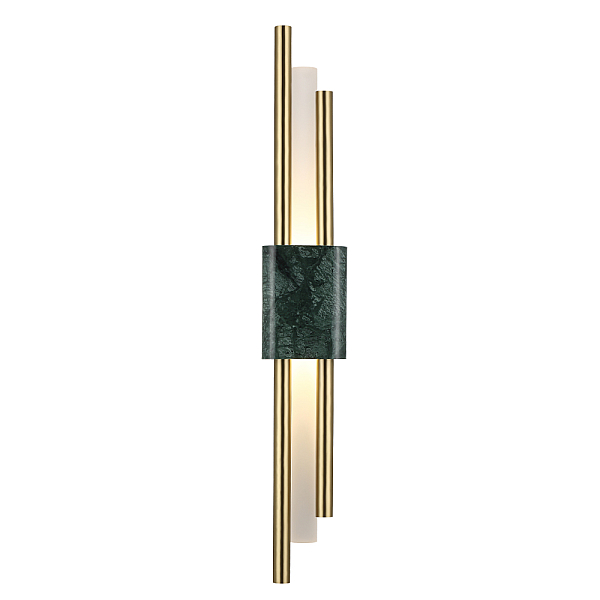 Настенный светодиодный светильник Crystal Lux CARTA AP6W LED GREEN/BRASS